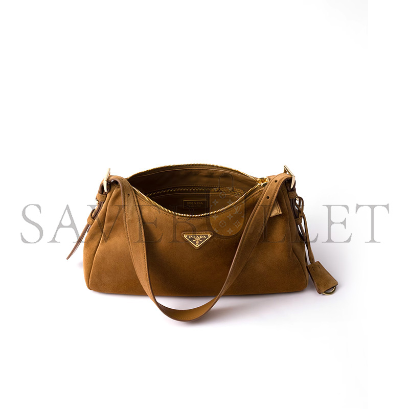 PRADA AIMÉE MEDIUM SUEDE SHOULDER BAG 1BC229 (31*18*10cm) PRADA AIMÉE MEDIUM SUEDE SHOULDER BAG 1BC229 (31*18*10cm)